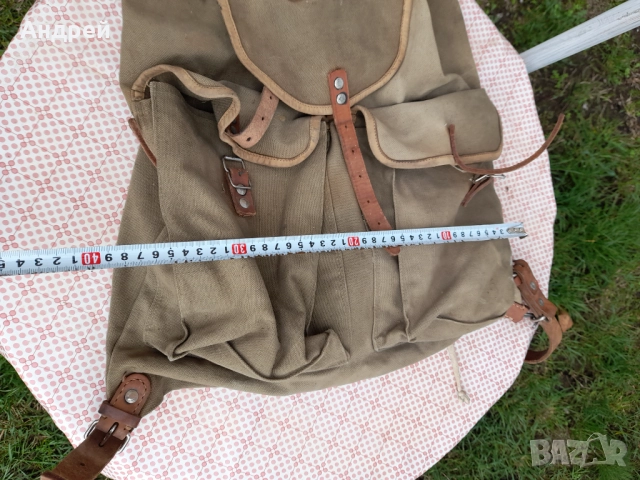 Стара брезентова раница #19, снимка 8 - Други ценни предмети - 52949044