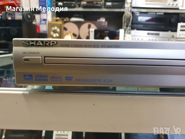 ДВД с вграден усилвател / DVD SHARP HT-CN410DVH / Усилвател с тунер. Има и aux. В отлично техническо, снимка 4 - Плейъри, домашно кино, прожектори - 46974092