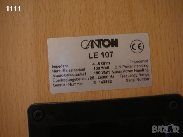 CANTON LE 107, снимка 7 - Ресийвъри, усилватели, смесителни пултове - 46452377
