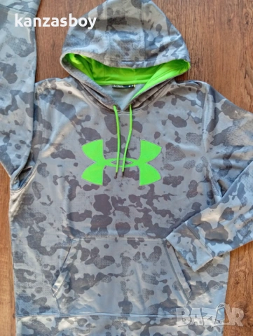 UNDER ARMOUR men's grey camo green sweatshirt - мъжко горнище р-р XL, снимка 4 - Спортни дрехи, екипи - 53609463