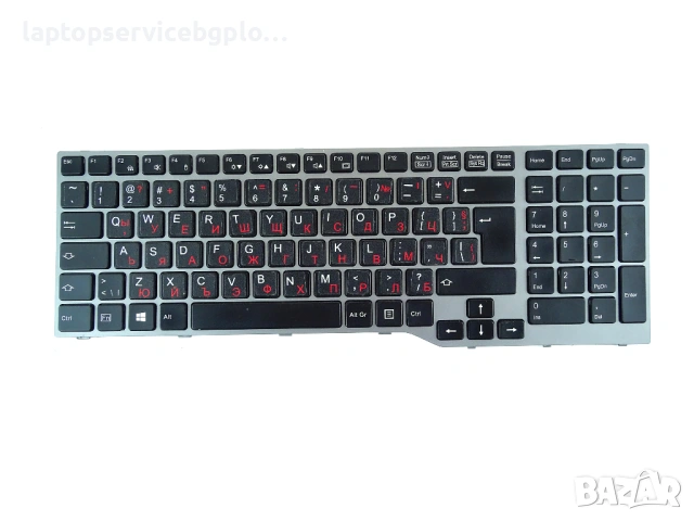 Fujitsu Lifebook E753 E754 E756 Клавиатура CP629322-03 MP-12S96DNJD85W с подсветка кирилица, снимка 3 - Части за лаптопи - 53660872