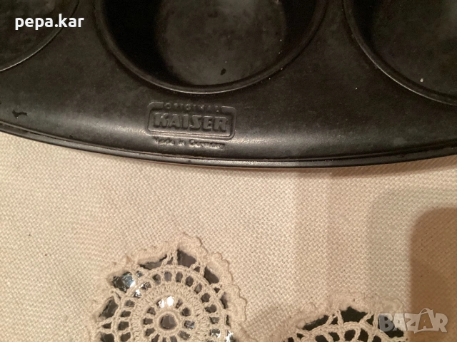 Тава с формички за мъфини 12 бр KAIZER  Немска, снимка 2 - Форми - 53286695