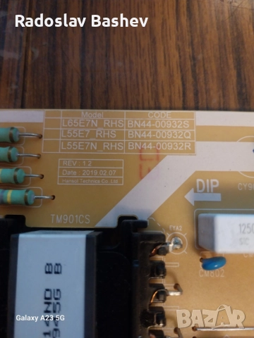 POWER BOARD BN4400932S Samsung UE65RU7172U, снимка 5 - Части и Платки - 51968731