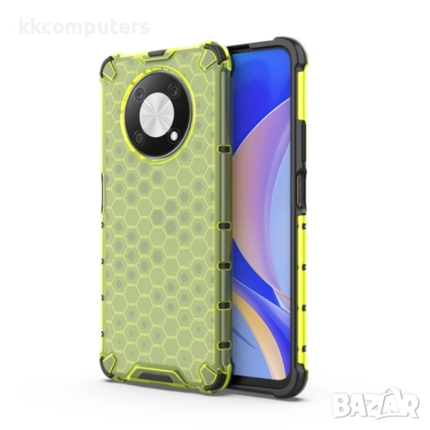 Huawei nova Y90 4G Силиконов Калъф Honeycomb TPU и Протектор, снимка 2 - Калъфи, кейсове - 52732214