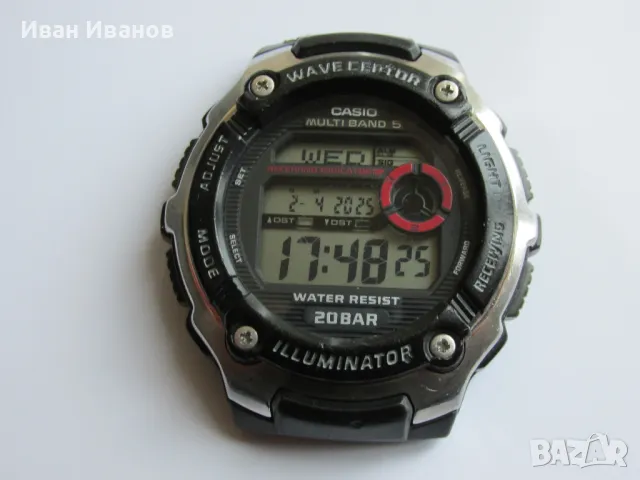 Casio WV-M200 Wave Ceptor Multi Band 5 20 BAR Касио радиосверяем, снимка 2 - Мъжки - 49748888