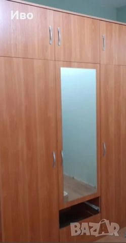 Голям трикрилен гардероб с надстройка и чекмеджета 299лв!!!