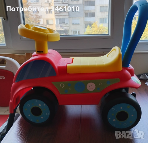 Количка за бутане и яздене, снимка 5 - Детски велосипеди, триколки и коли - 52273865