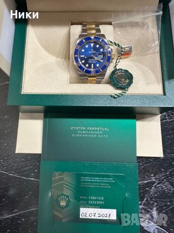 Rolex Submariner 18 K gold  Като НОВ!, снимка 2 - Мъжки - 46711153