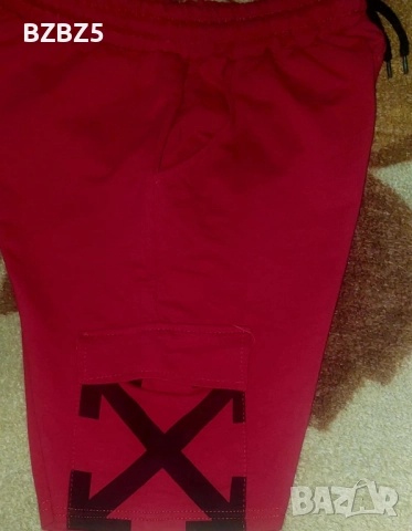 Червени къси мъжки панталони (XL), снимка 2 - Къси панталони - 51539132