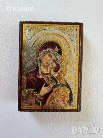 Икона 17.6 х 12.8 х 1.8 см + подарък мини икона, снимка 16 - Икони - 51152617