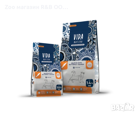 VIDA CAT NATIVA GRAIN FREE NORDICA със сьомга и тиква за  котки