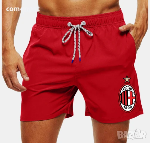 ЛЯТО 2025! Мъжки бански / плувни шорти AC MILAN / МИЛАН. Поръчай на отбор по ИЗБОР!