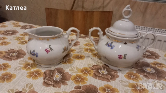 Порцеланова захарница и латиера 