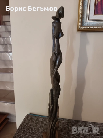 Декоративна дървена скулптура – ​​Женска фигура, снимка 11 - Колекции - 53886826