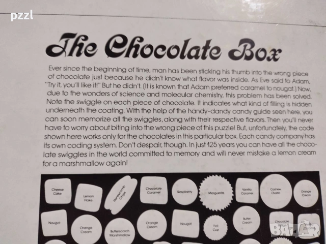 Пъзел "The Chocolate Box” Springbok 1975г. 500 части, снимка 7 - Пъзели - 53606818