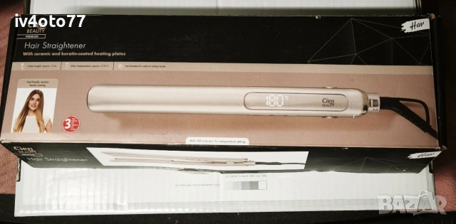 продавам преса за коса CIEN Beauty CHGL 45 B1, снимка 2 - Преси за коса - 53934698