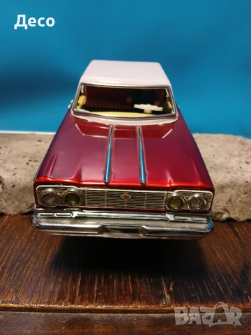 Стара китайска ламаринена играчка автомобил седан., снимка 3 - Колекции - 53007895