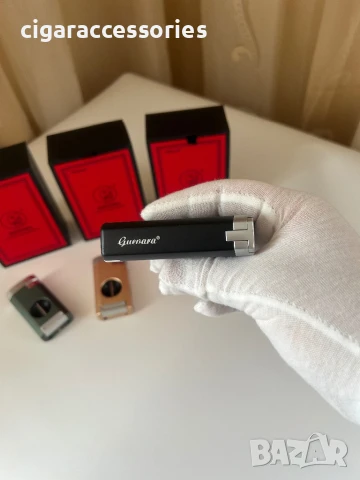 Луксозна запалка с резачка за пури Guevara – 3 цвята, снимка 8 - Запалки - 50644652