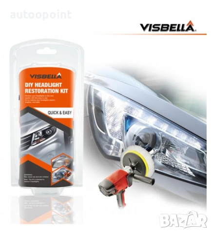 Комплект Полиране на Фарове възстановяване кола Visbella, снимка 3 - Аксесоари и консумативи - 53942863