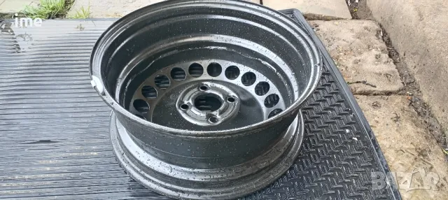 1бр. нова железна джанта 6J15 ET39. 4x100мм. Свалена от Opel Meriva. Става и на Corsa, Astra и др., снимка 2 - Гуми и джанти - 49911705