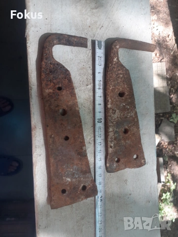 Стари ковани панти за врата порта, снимка 4 - Антикварни и старинни предмети - 53277214