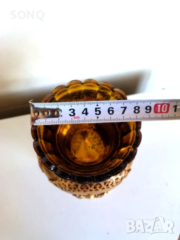 Прекрасен Позлатен Стар Съд, снимка 7 - Антикварни и старинни предмети - 54020169
