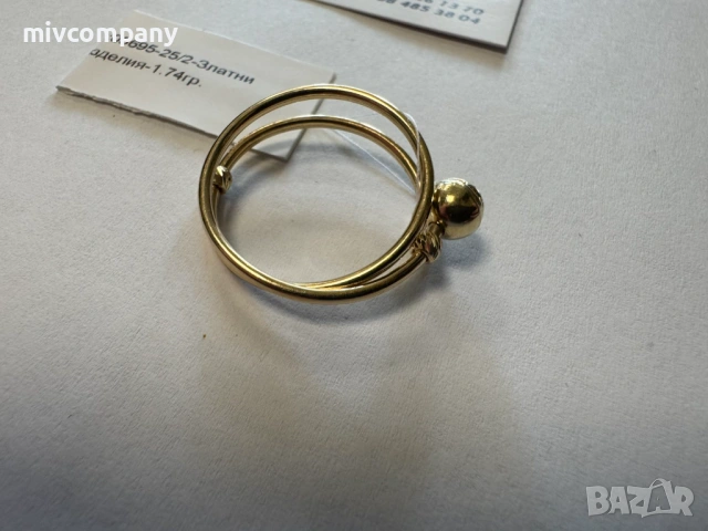 Златен пръстен 1.74гр., снимка 7 - Пръстени - 53496619