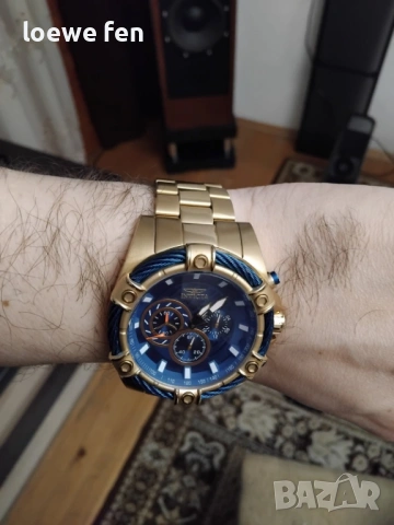 Invicta Bolt 52 мм с верижка и каишка !, снимка 5 - Мъжки - 53700057