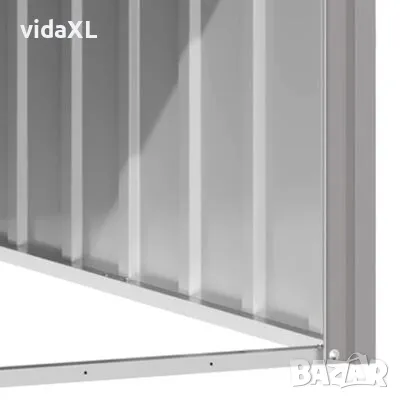 vidaXL Кучешка къща сива 116,5x153x81,5 см поцинкована стомана（SKU:171543）, снимка 4 - За кучета - 48568964