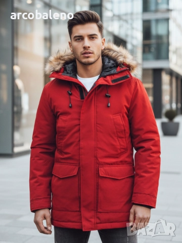 Мъжко зимно яке парка, 2цвята , снимка 3 - Якета - 52883848