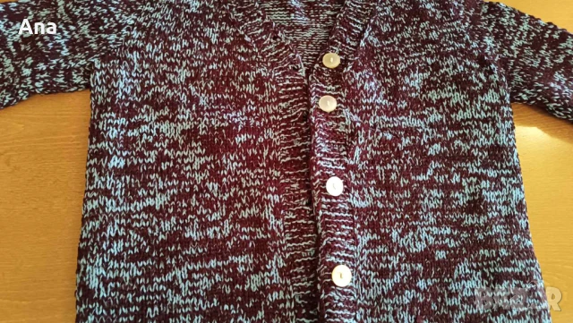 Ръчно плетена мъжка жилетка, снимка 2 - Пуловери - 51000731