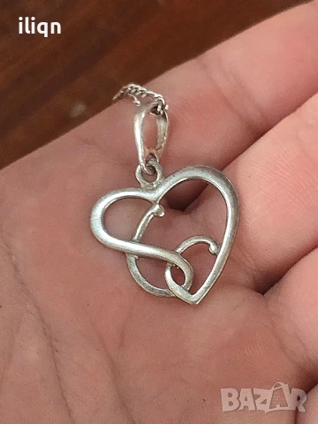 Сребърен синджир с висулка. 44см. Цена 22,99лв. За Севлиево безплатна доставка., снимка 4 - Колиета, медальони, синджири - 51320188