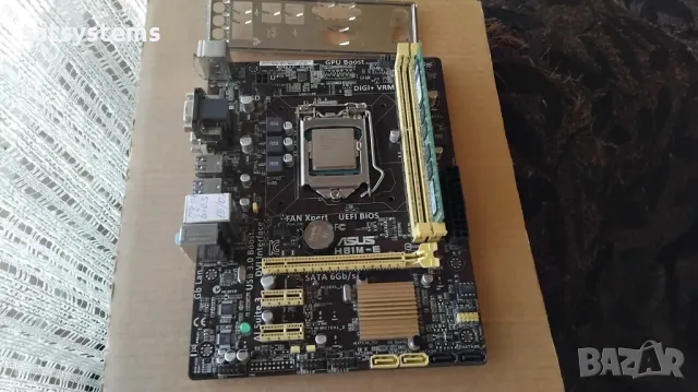 Дънна платка Asus H81M-E Socket LGA1150 CPU+FAN+RAM, снимка 3 - Дънни платки - 49152838