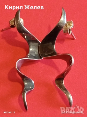 ЕКСТРАВАГАНТНИ ДАМСКИ СРЕБЪРНИ ОБЕЦИ МУЗА АРТ БИЖУ 38272, снимка 6 - Обеци - 52854861