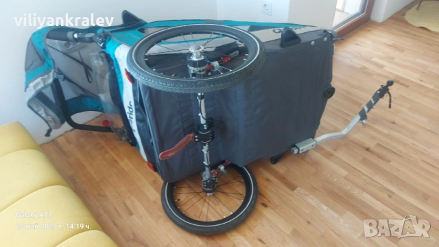 Ремарке за велосипед Queridoo, снимка 4 - Аксесоари за велосипеди - 53944451