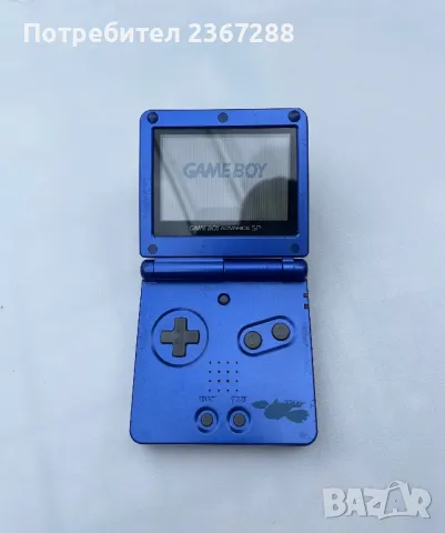 Nintendo Gameboy Advance SP Kyogre Edition + Pokémon Gold Version, снимка 3 - Игри за Nintendo - 46929331