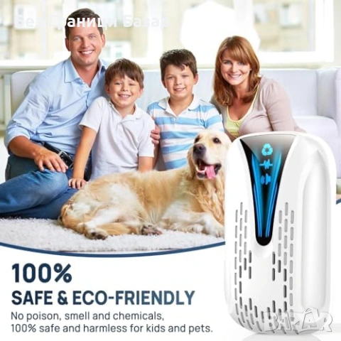 Нов Ултразвуков репелент 2 броя против мишки хлебарки комари паяци за дом стая, снимка 4 - Други стоки за дома - 53522696