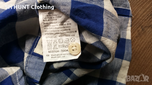 Scotch i Soda Original Shirt размер M оригинална ленена риза 45-3, снимка 8 - Ризи - 52695256