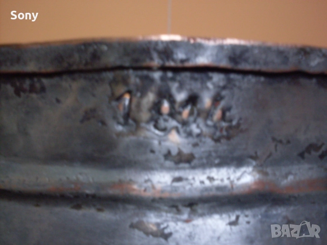 Старо медно-"бакърено" котле, канче., снимка 6 - Антикварни и старинни предмети - 52939370