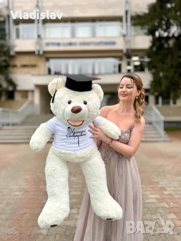 Плюшено мече абитуриент в два размера, снимка 2 - Плюшени играчки - 49826427