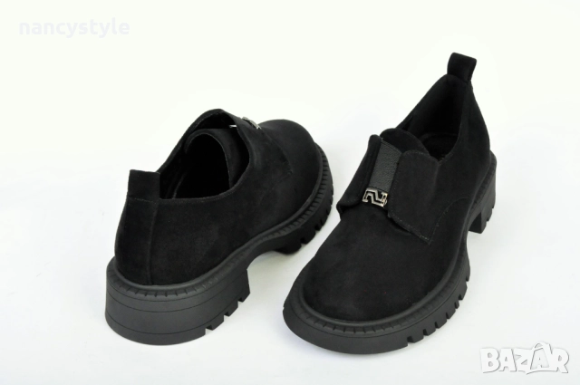 NEW! Ежедневни дамски обувки от еко велур с ластик - Два цвята, снимка 4 - Дамски ежедневни обувки - 51688703