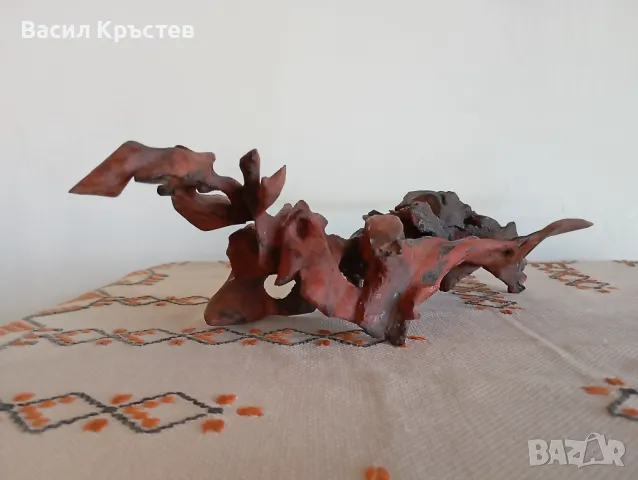 Скулптура, абстрактна пластика от дърво, "Кораб от Орион" 1987 г., уникат, ръчна изработка, снимка 4 - Колекции - 47714944