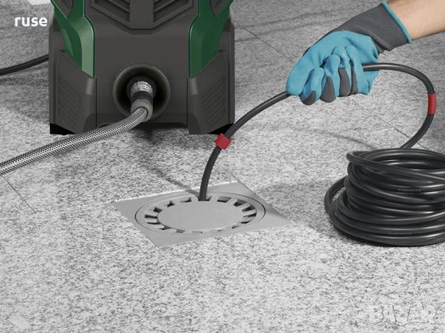 НОВИ! Комплект маркуч за почистване на тръби канали 15м 150bar Parkside, снимка 7 - Други инструменти - 53938670