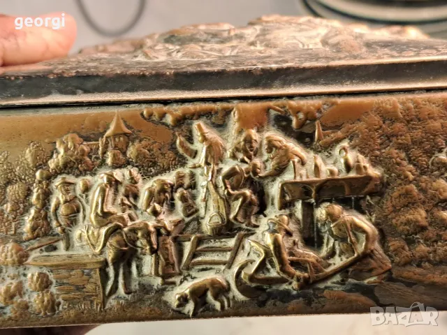 кутия за бижута с посребрен метален обков  7/1, снимка 5 - Антикварни и старинни предмети - 49666391