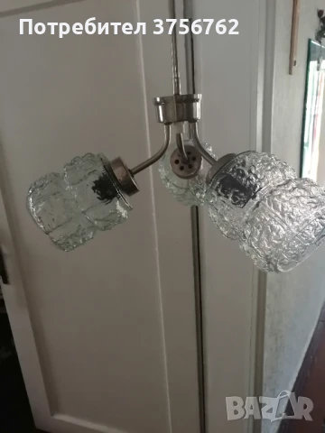 Продавам запазен полилей от соца, снимка 7 - Полилеи - 50712198