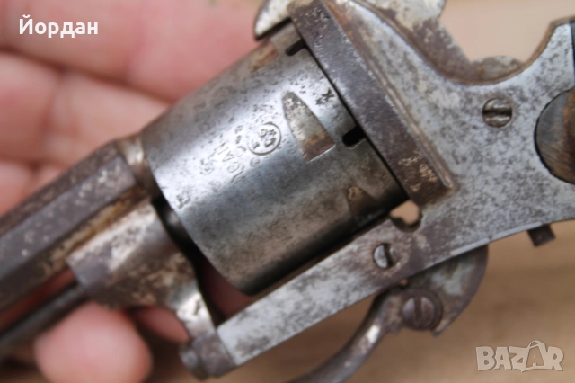 Белгийски револвер ''Лефоше''  с надпис ''USA'', снимка 7 - Други ценни предмети - 52755167