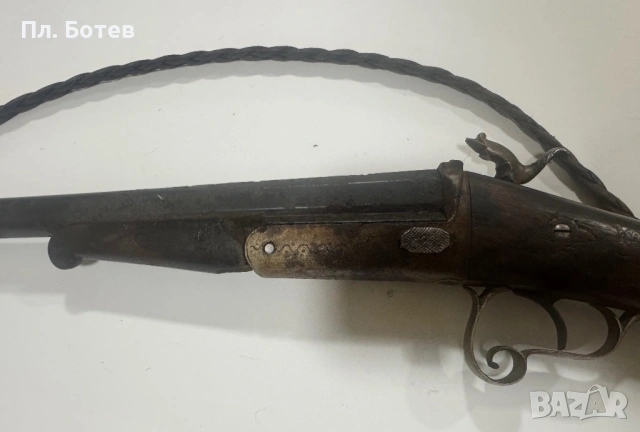 Стара едноцевна щифтова пушка, снимка 11 - Антикварни и старинни предмети - 53952743