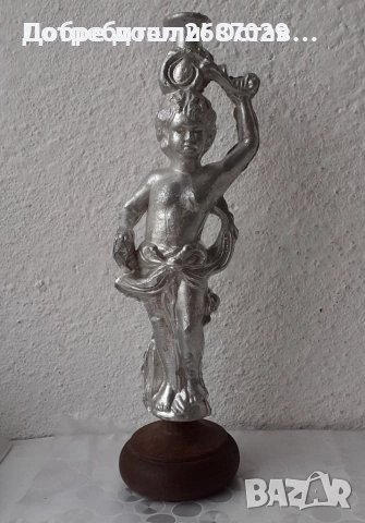 фигури от метал: Метална статуетка - човек с копие, златна рибка, момче, Сингапур мерлион, снимка 13 - Статуетки - 31110664