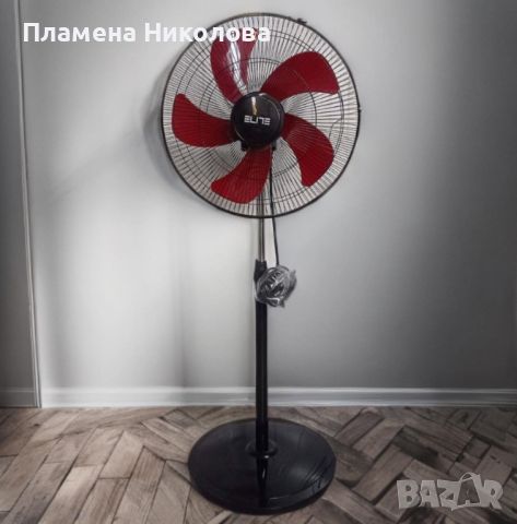 Вентилатор на стойка Elite EFS-1304 - 100w - кръгла метална стойка, снимка 1 - Вентилатори - 46360231