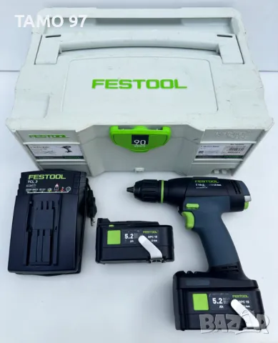 FESTOOL T 18+3 - Безчетков винтоверт 2X18V 5.2Ah